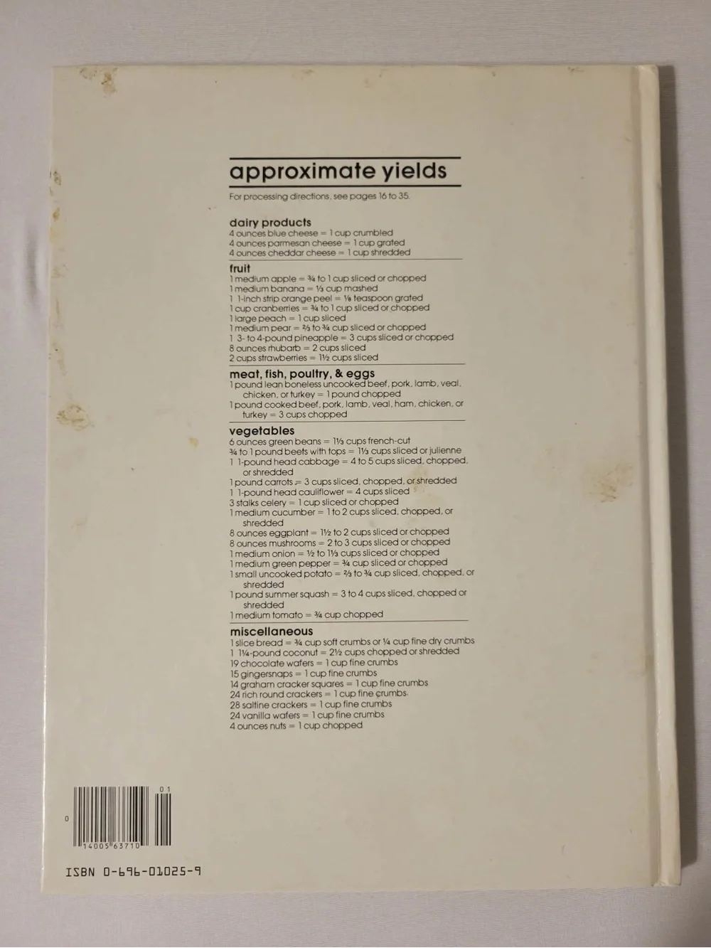 Better Homes And Gardens Cookbook - Cream & Black Text (1979)